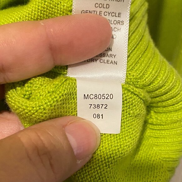 Cable and Gauge green knit top size XL - Picture 7 of 7